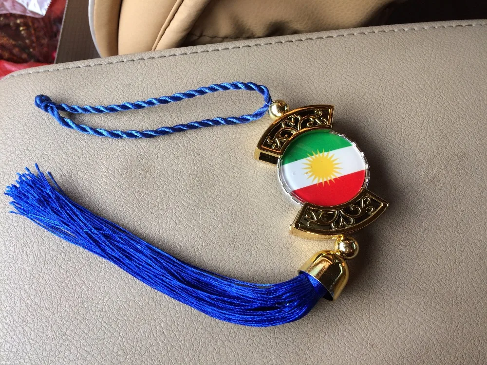 Kurdivan флаг ювелирные изделия с дизайном карта подвеска для автомобиля/дома/офиса