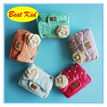 DHL! BestKid стильное цветочное портмоне из бисера для малышей Детские маленькие сумки на плечо Детские красивые сумки SMT042D