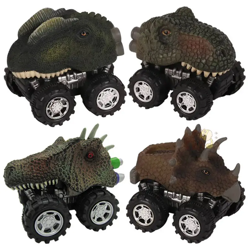 

1pc Pull Back Dinosaur Diecasts Toy Vehicles Small Model Mini Car Wheel Toys For Boy Birthday Gifts DropShipping