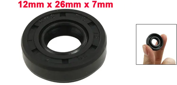 UXCELL 12 мм X 26 мм X 7 мм Tc стальная резиновая двойная кромка маслоуплотнительное кольцо