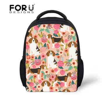 

FORUDESIGNS School Bags for Children Backpacks Infant Beagles Pet Dog Printing Kids School Satchel Baby Kindergarten Schoolbag