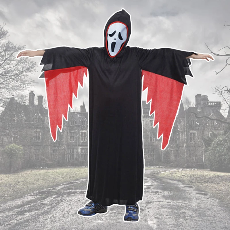 M Xl新しい闇ホラーゴースト子供コスプレhalloweanコスチューム子供のためのかわいい男の子マスカレードパーティー全体的なローブ恐怖スーツ Ghost Costumes Kids Costume For Kidscostumes For Aliexpress
