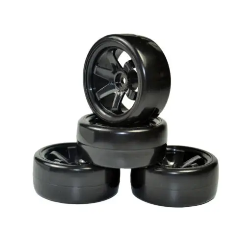 

4pcs 1/10 Scale RC On-Road Drifting Car Rubber Wheels Tires for RC Racing Car