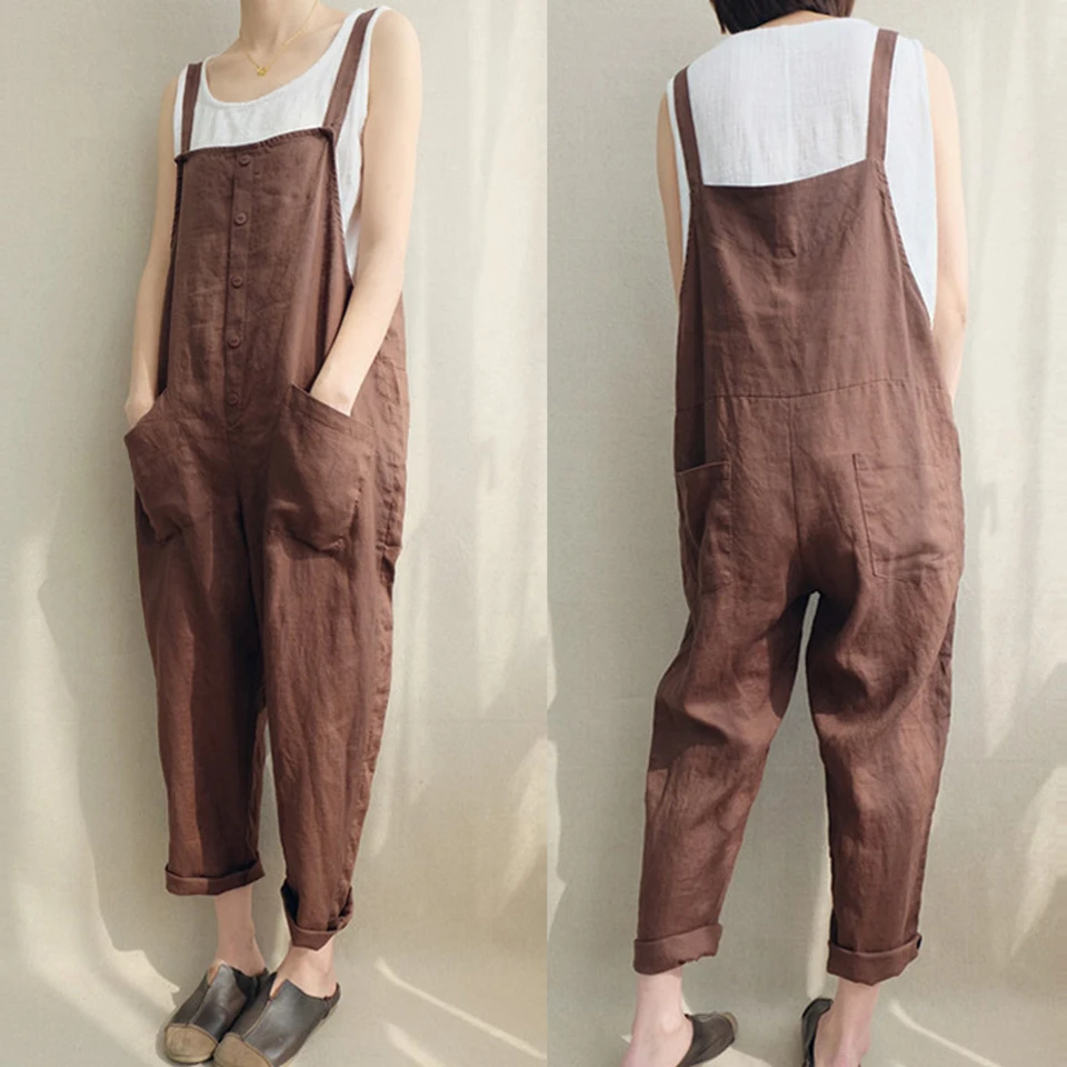 ZYFPGS 2019 New Autumn Rompers Brown Classic Womens Jumpsuit Pocket Women Bodysuit Jeans Playsuit Long Jumpsuit Fashion Z0917 ZYFPGS 2019 New Autumn Rompers Brown Classic Womens Jumpsuit Pocket Women Bodysuit Jeans Playsuit Long Jumpsuit Fashion Z0917
