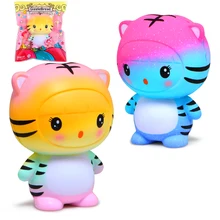Симпатичные мягкими Galaxy Тигр медленно расправляющиеся мягкие игрушки крем Ароматические посылка Squeeze Игрушка