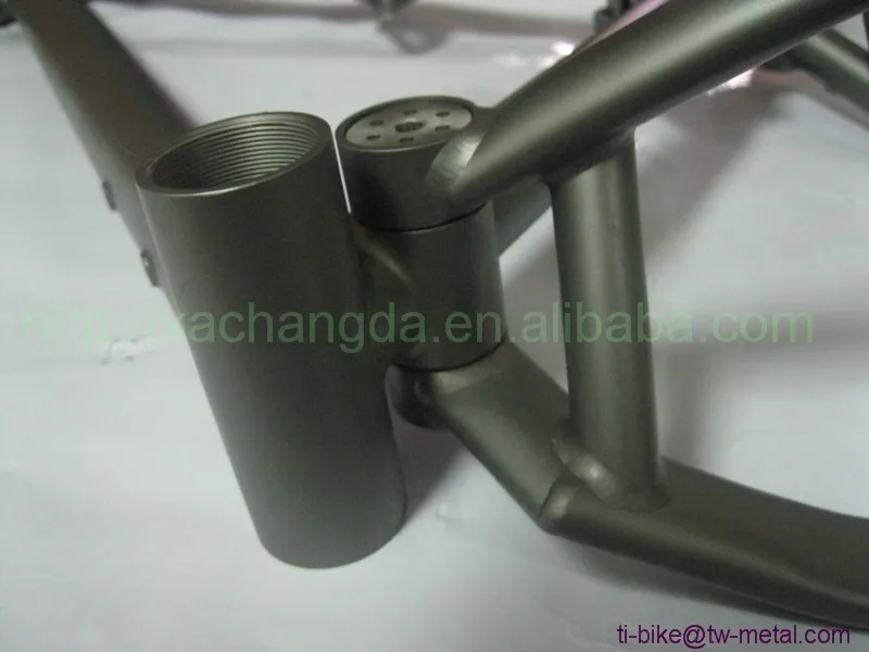 Top Titanium Sand Blasting Full Suspension Bike Frame Custom Titanium Suspension Bicycle Frames XACD Titanium Bike Frame Suspension 4 Top Titanium Sand Blasting Full Suspension Bike Frame Custom Titanium Suspension Bicycle Frames XACD Titanium Bike Frame Suspension 4