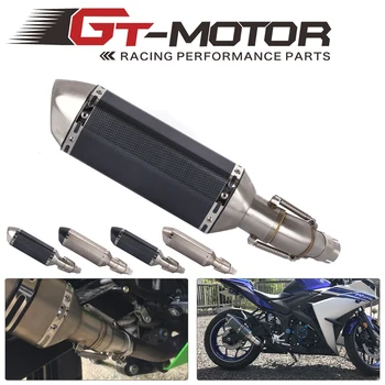 

Motorcycle Slip On Exhaust Muffler Link Pipe Exhaust System Middle Pipe Escape FOR YAMAHA R3 R25 YZF-R3 2014-2018 Slip-On