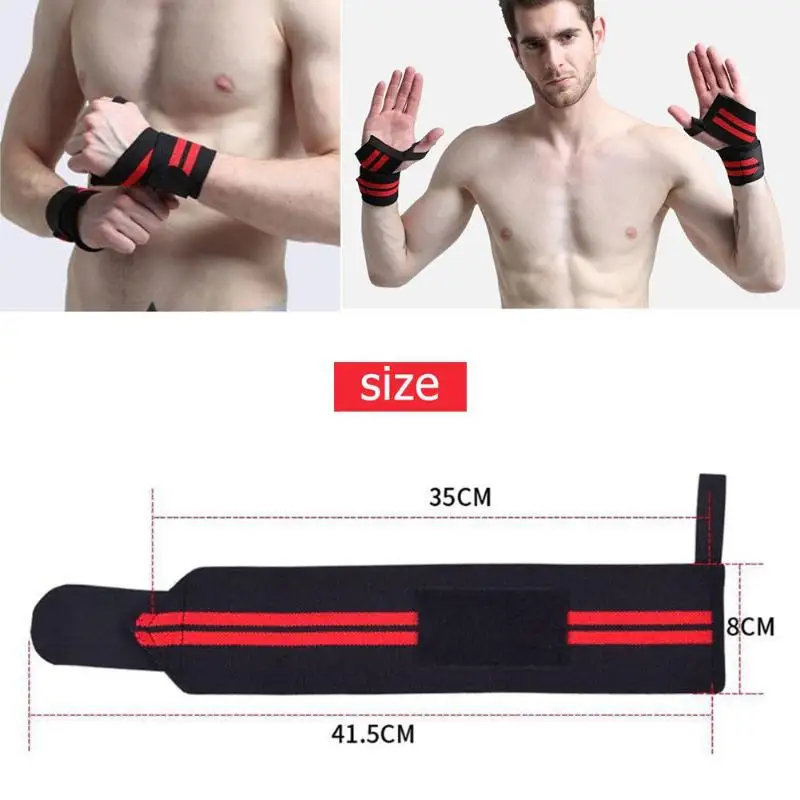 Эластичные ремень для занятий тяжелой атлетикой фитнес тренажерный зал Спорт наручные бандаж рука поддерживающий браслет