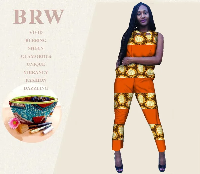 Осенний комбинезон Для женщин s комбинезон 2016 играть костюм комбинезон боди Для женщин брюки Дашики африканские традиционные Костюмы