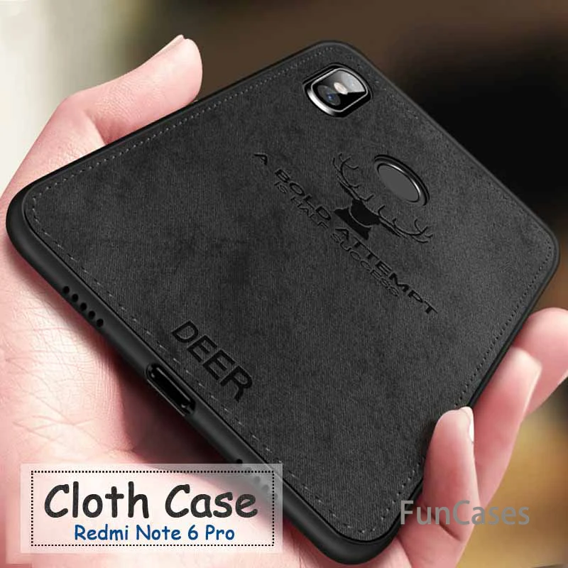 

Shockproof Deer Cloth Cases For Xiaomi Redmi 6 6a note 6 Pro 5 Shockproof Back Cover For Xiomi mi a2 lite a2lite Protective Case