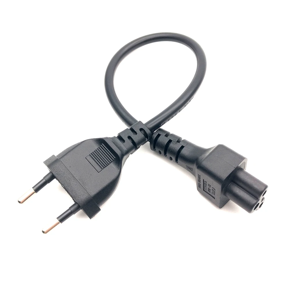 EU Power Adaptor Cord, European 2pin Male Plug to IEC 320 C5 Micky