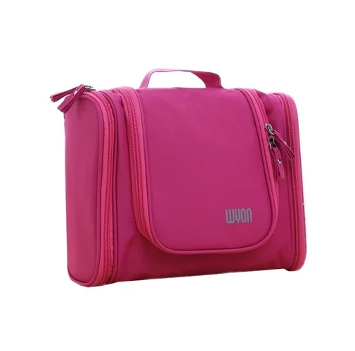 SEREQI, модная мужская сумка для туалетных принадлежностей, дорожная, портативная, женская, косметичка, органайзер, подвешиваемая, моющаяся сумка, сумка для хранения косметики, Органайзер - Цвет: Rose red