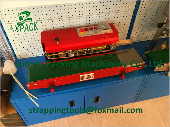 Horizontal Vertical Portable Stainless Steel Tilt Head Continuous Band Sealers Rapid Tabletop Free Standing Benchtop Band Sealer with Dry Ink Coding17