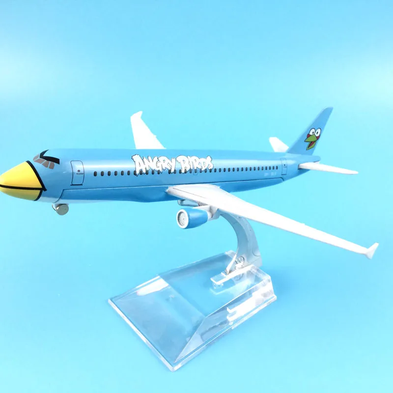 

AIR PASSENGER PLANE BLUE ANGR BIRDS A320 AIRCRAFT MODEL MODEL PLANE SIMULATION 16 ALLOY CHRISTMAS TOYS GIFTS CHILDREN