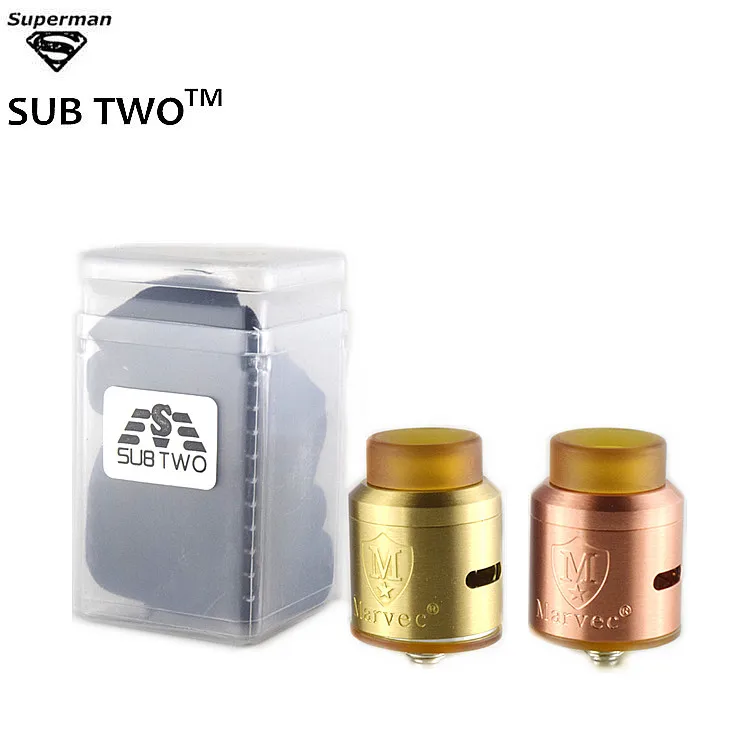 

Vaporizer newest Dark Knight RDA filling oil from bottom atomizer 24mm rda for electronic cigarette with PEI material drip tip