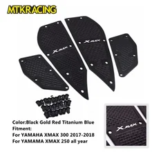MTCRACING Motrocycle For Yamaha XMAX 300 2017 2018 X-MAX 250 300 Pedals Front And Rear Foot Pegs Footest Step MTCRACING Motrocycle For Yamaha XMAX 300 2017 2018 X-MAX 250 300 Pedals Front And Rear Foot Pegs Footest Step