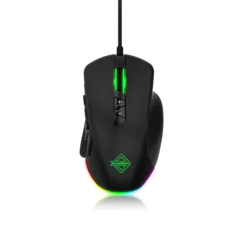 

AJAZZ Modular Gaming Mouse Wired Mouse 5000DPI Optical Sensor RGB Backlit Mice Magnetic Competitive Modular