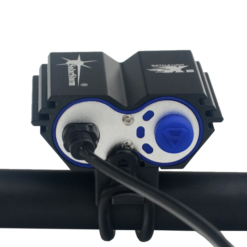 Top Waterproof 5000 Lumen 2x XML U2 LED Cycling Bicycle Bike Light Lamp HeadLight Headlamp +6400mAh Battery Pack +Charger 2
