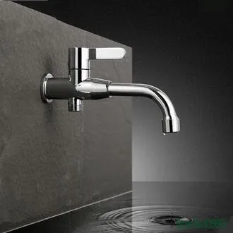 

New Wall Mounted Brass Chrome Mop Pool Tap Single Cold Water Kitchen Bathroom Basin Vessel Sink Shower Faucet Valve Accessories