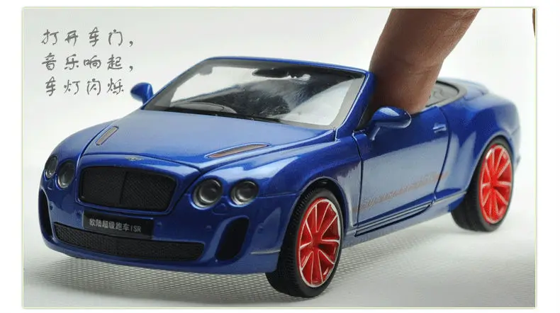 132 Alloy Car Model For Bentley Continental Supersports ISR Cabriolet-23