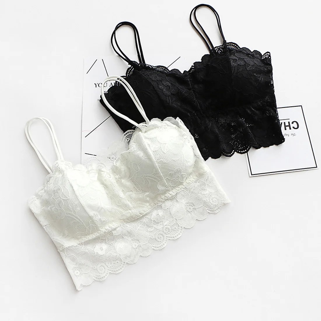Summer fashion transparent black and white sexy lace floral bra girl bra with a sweet lace bra Summer fashion transparent black and white sexy lace floral bra girl bra with a sweet lace bra