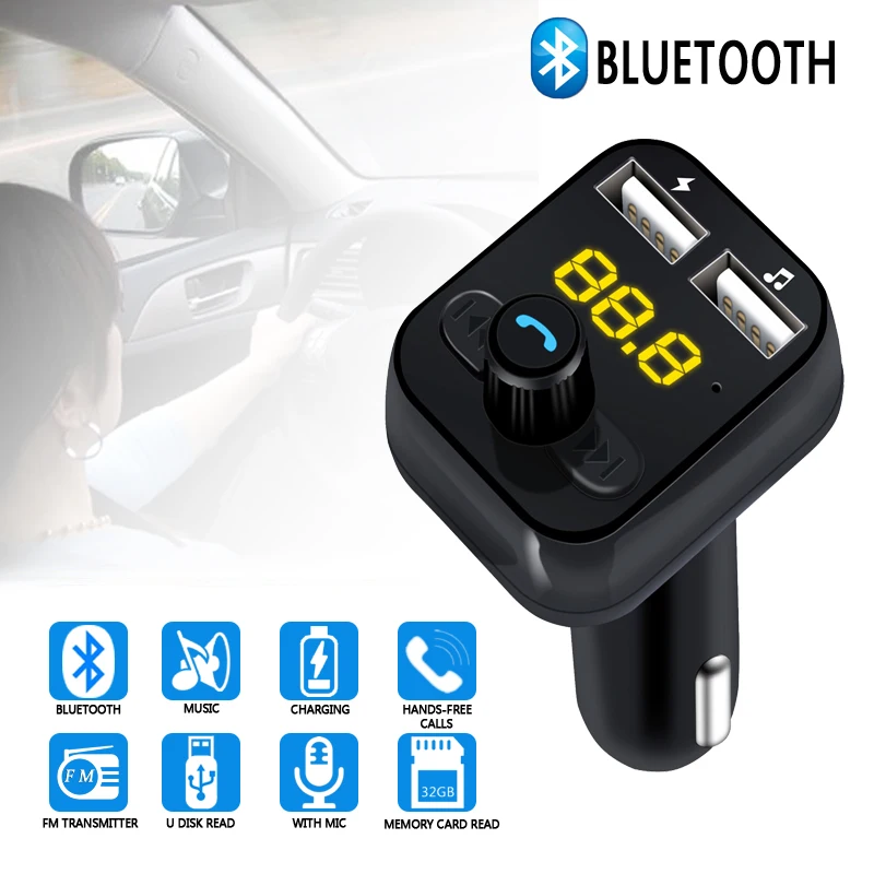 SITAILE новый автомобильный FM AUX двойной зарядное устройство USB Bluetooth ручной
