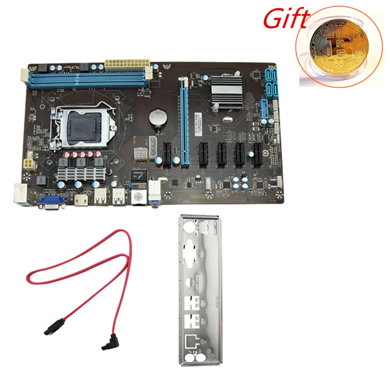 Стабильная материнская плата 6 GPU Райзер PCI для майнинга биткоинов Express 16X
