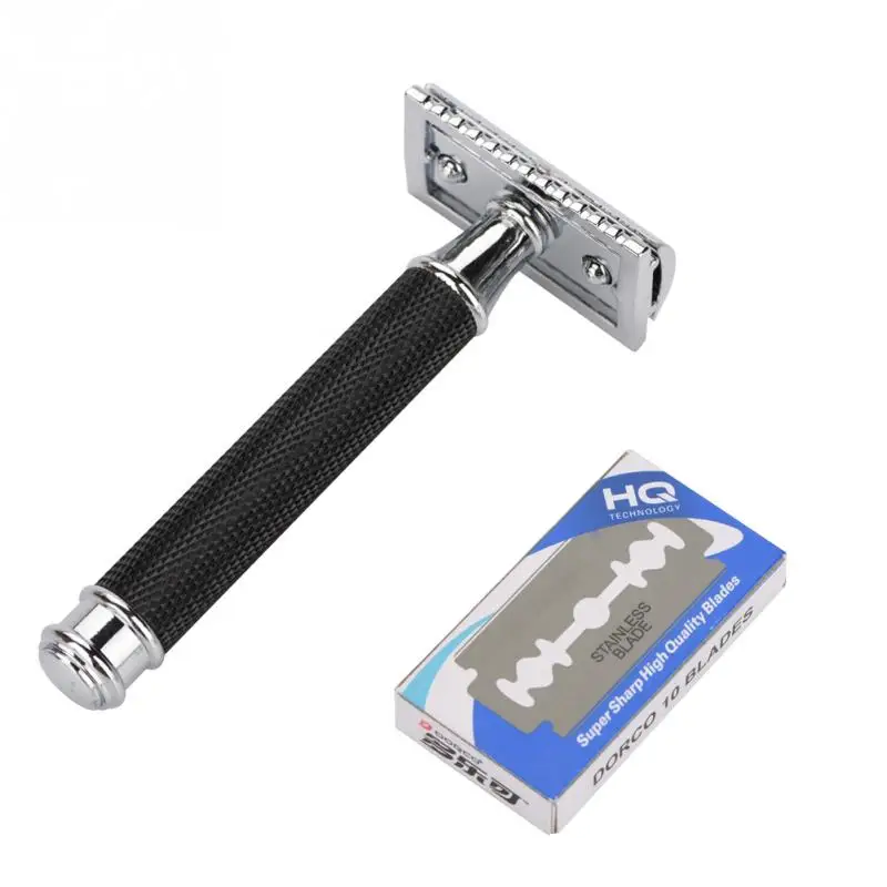 

4 Types Men Classic Style Double Edge Razor Hair Removal Shaving Beard Safe