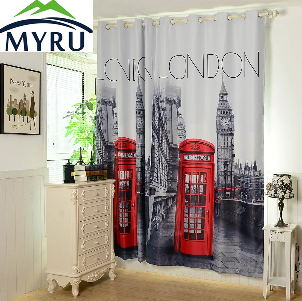 Myru 55 X102 3d British Curtains Made Ready 1 Panel Lined