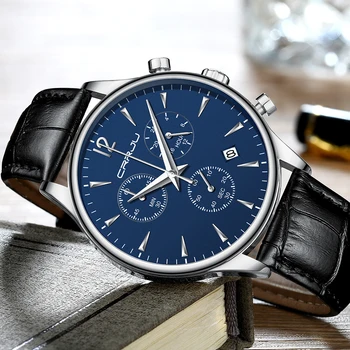 

Top Luxury brand CRRJU Mens watches Quartz simple men watch male watch Wristwatch Waterproof men sports clock Relogio Masculino