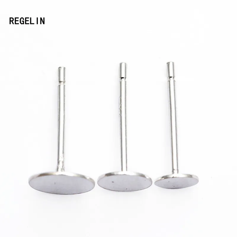 Модные серьги REGELIN из стерлингового серебра 925 пробы 10 шт. 3/4/5/6 мм круглая основа