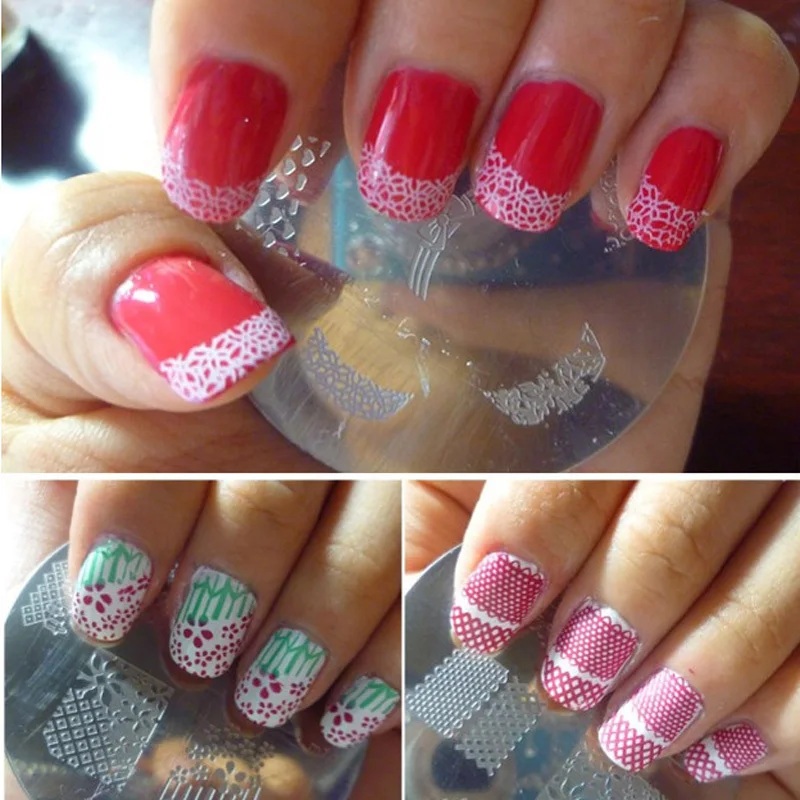 Smart Nails Nail Art Stencils Silver