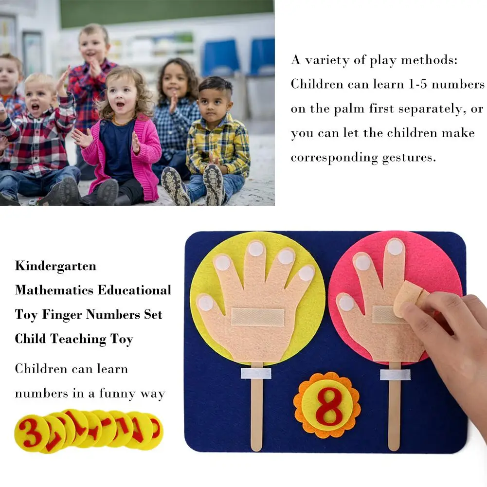  Kindergarten Mathematics Educational Toy Finger Numbers Set Child Teaching Toy Educational Innovati - 4000041924580