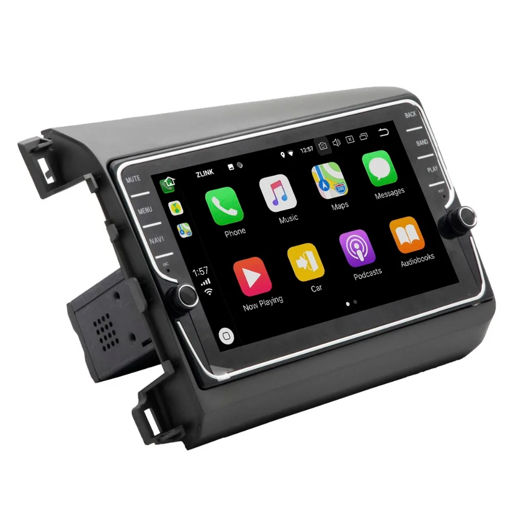 Flash Deal 9 inch 4G+64G Android 8.1 4G Car Radio Multimedia Video Player Navigation GPS For Honda Civic 2012-2014 no 2 din dvd raido 2
