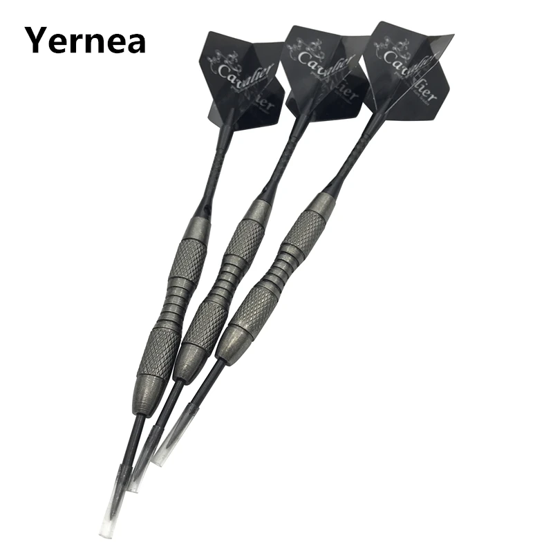 Yernea New 3Pcs Hard Darts 20g Standard Steel Pointed Darts Tungsten Dart Barrel Aluminium Alloy Shafts Dart Wing