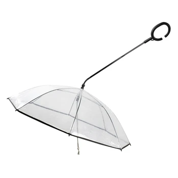 

Pet Umbrella Transparent Waterproof Pet Dog Umbrella Raincoat Puppy Dry Comfortable Raining Snowing Use