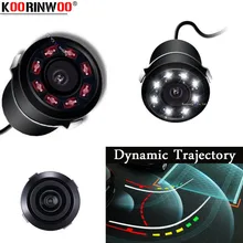 Koorinwoo Auto Dinamica Traiettoria In Movimento Linea Guida Tronco Car Rear view Camera di Backup 8 Luci di IR Sistema di Inversione di Visione Notturna