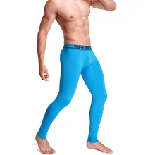 Man Winter Warm Pants Ropa Interior Para Invierno Sexy Male Pajamas Thermal Leggings