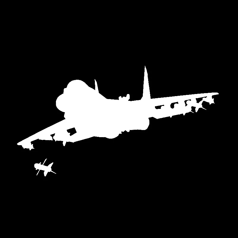 QYPF 17 1 см * 9 4 самолет боец который запускает ракету виниловая машина декоративный