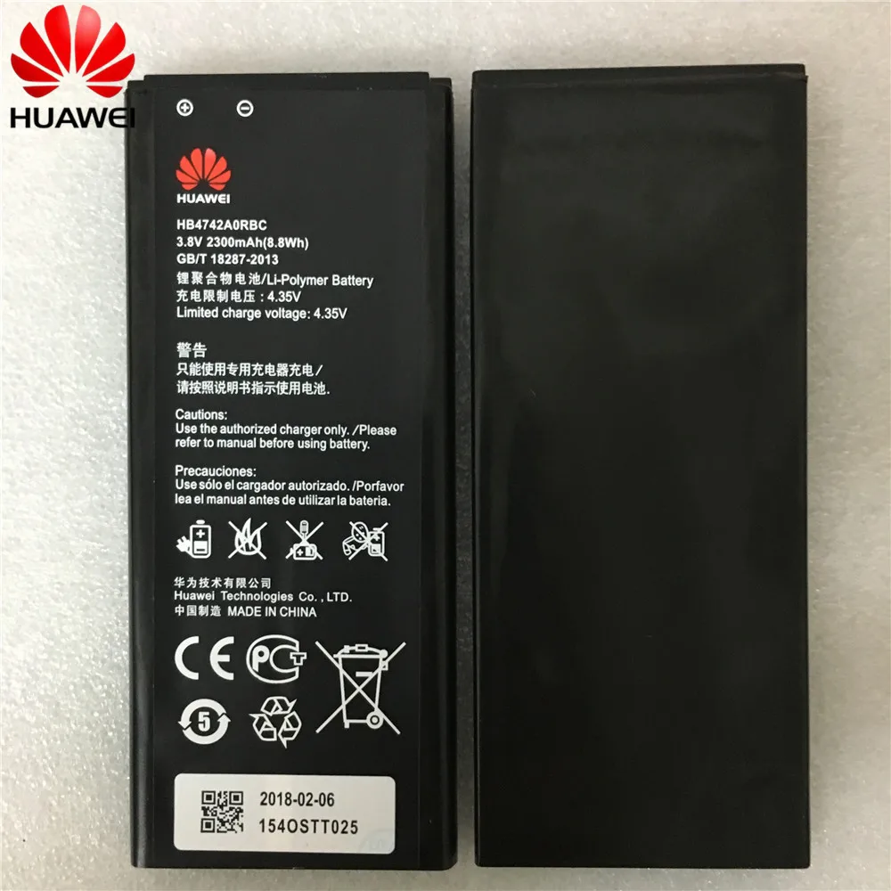 

2300mAh HB4742A0RBC HB4742A0RBW Battery For Huawei Honor 3C Battery G730 G740 H30-T00 H30-T10 H30-U10 H30 Phone Battery