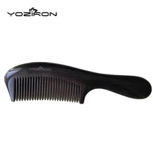 Yoziron ручной работы деревянный драгоценные afrian Ebony chacate-прету Ebony расчески премиум подарки Прю гребни ручка сандалового дерева Y044