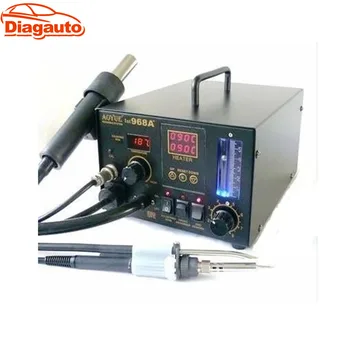 

2017 Digital Hot Air Rework Station Aoyue 968 SMD Hot Air 3in1 Rework Station Soldering Irons &Stations welding iron solder tip