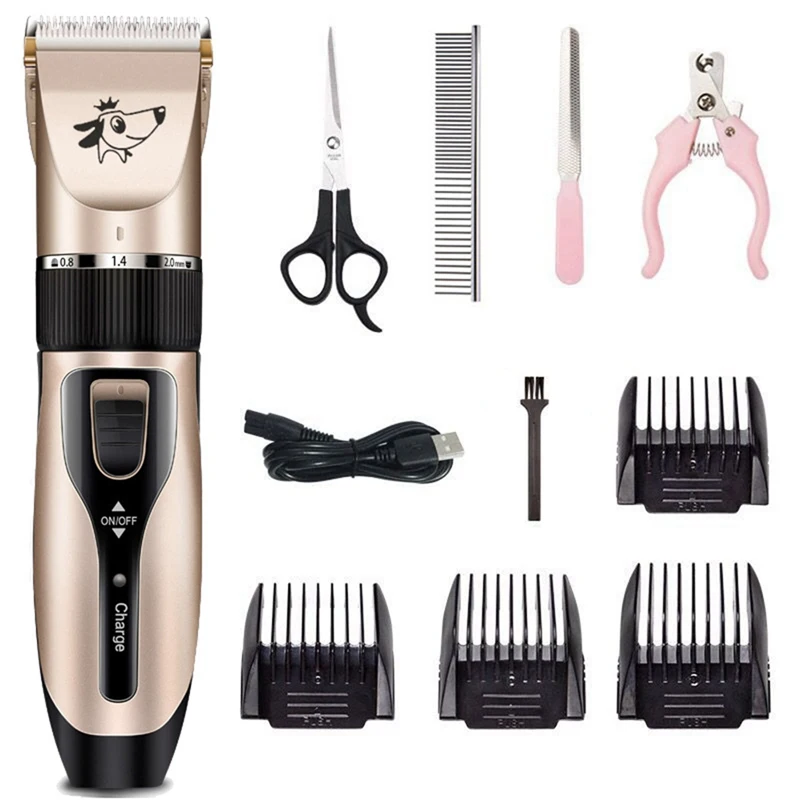 

Professional USB Rechargeable Pet Hairdressers Tool Low Noise Cordless Dog Hair Trimmer Grooming Fur Clipper For Dog Cat