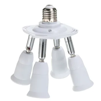 

1 to 4 E27 Socket Adapter base ,360 Degrees Flexible extended Holder ,1pcs/lot