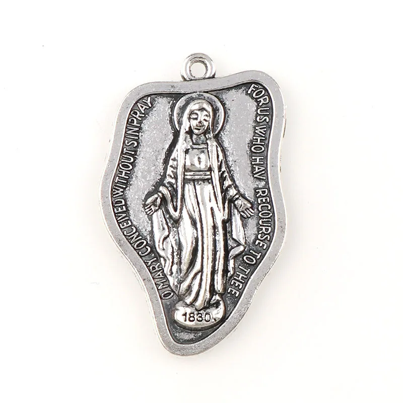 

Irregular Miraculous Medal Miraculous Medal Pendant Charms St Benedict Crucifix Pendants For Keychain Pendants Saint Joseph