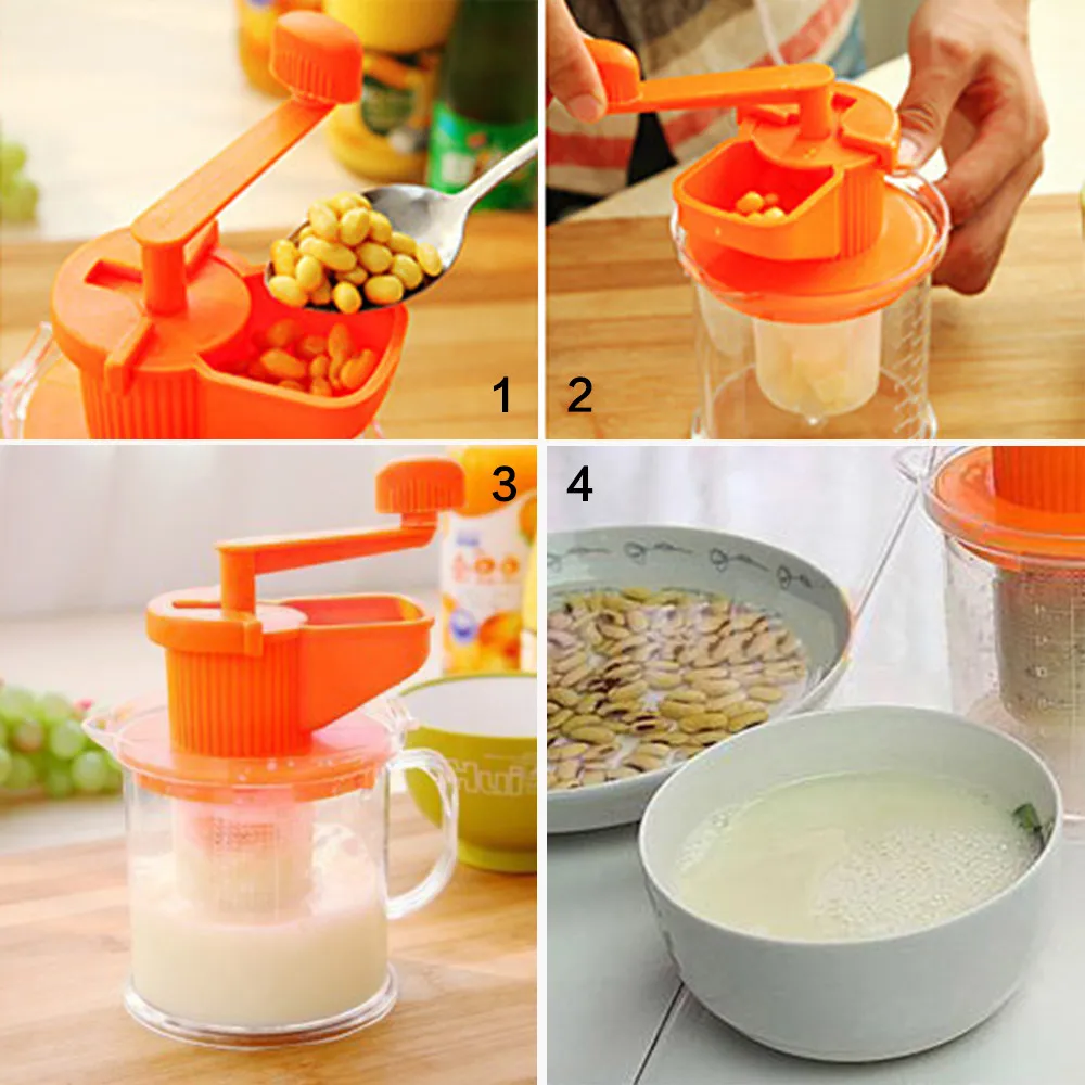 

Manual Soymilk Maker Hand Carrot Soybean Vegetables Squeezer Milk Fruit Juicer Machine Juice Blender Kitchen Tools G528