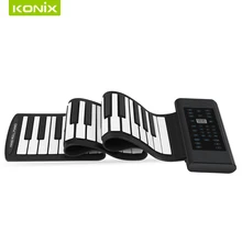 High quality 61 Keys Roll up Flexible Electronic Keyboard Piano used for kids music instruments toys and musical tool