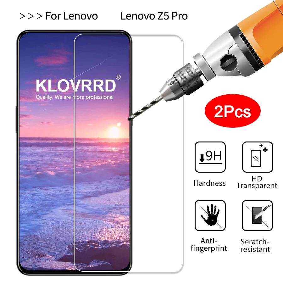 Klovrrd 2 шт закаленное Стекло для lenovo Z5 Pro GT Экран защитная плёнка НУА Вэй