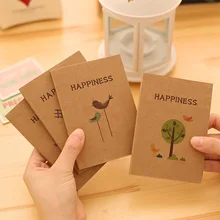 10 шт./лот старинный крафт обложка Цветы блокнот с чистыми страницами альбом для зарисовок продвижение блокнот