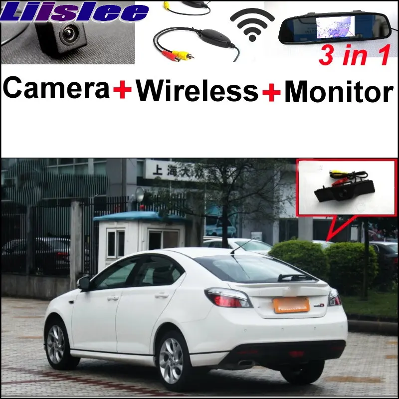

Liislee 3 in1 Special Camera + Wireless Receiver + Mirror Monitor Easy DIY Backup Parking System For Morris Garages MG6 MG 6